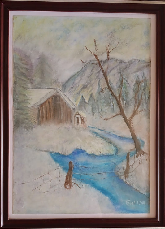 🎨 Göl Evi | KGzls İmzalı Orijinal Tablo |