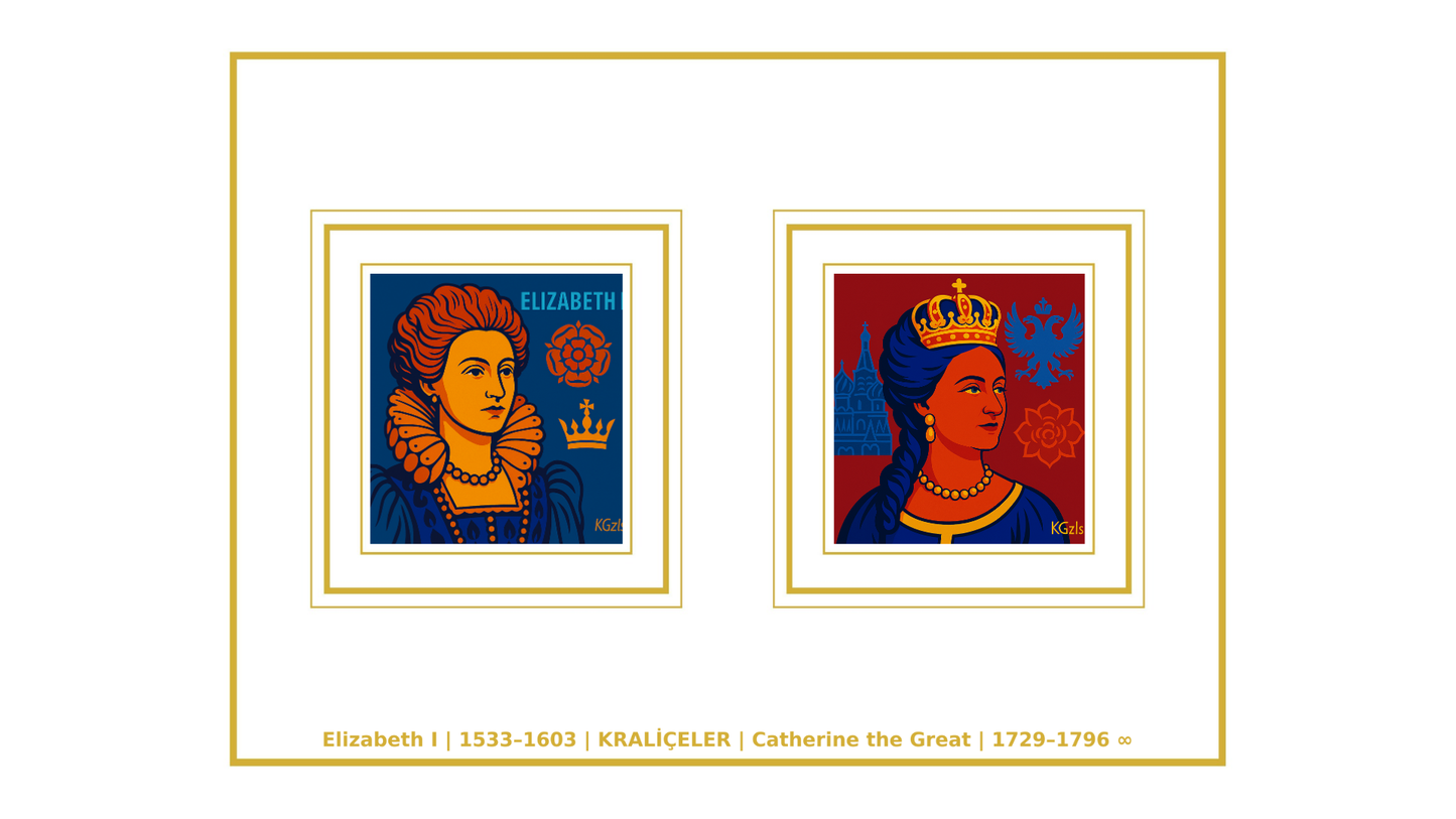 🎨 NeoPop Queens | Tarihten Günümüze 15 Kadın Portresi – Setler