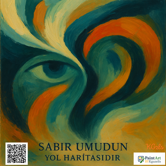 🌿 Sabır Umudun Yol Haritasıdır | Dijital Sanat Eseri (3 Versiyon)
