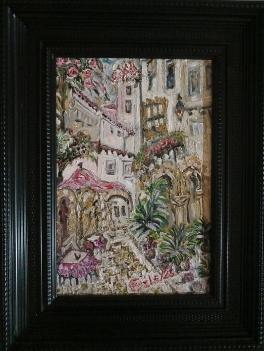 🎨 Venedikte Bir Cafe | KGzls İmzalı Orijinal Tablo