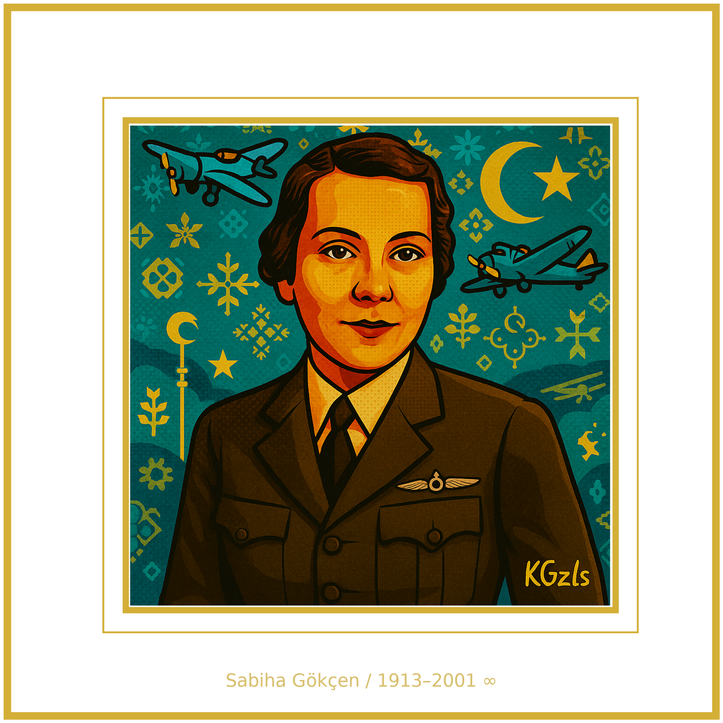 🎨 Sabiha Gökçen | ✨ Pop Art & Anadolu Motifleriyle