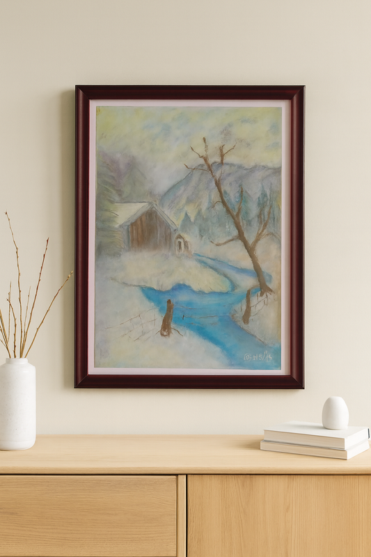 🎨 Göl Evi | KGzls İmzalı Orijinal Tablo |