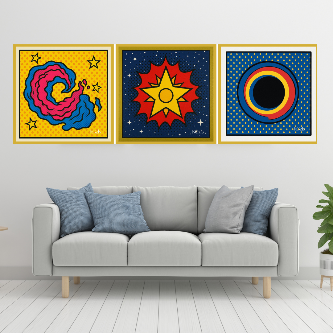 🎨 ✨ Evrenin Döngüsü | Nebula – Yıldız – Kara Delik