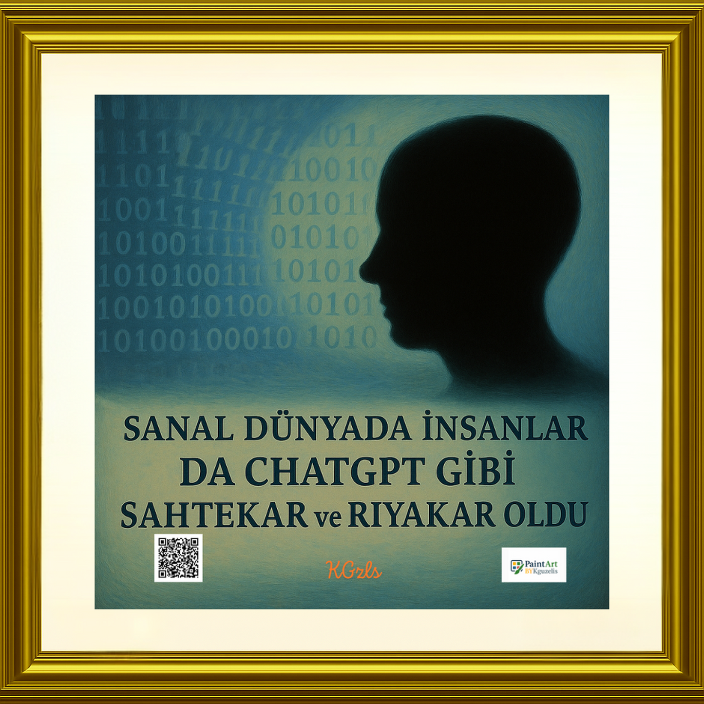🕸️ Sanal Dünyada İnsanlar da ChatGPT Gibi Sahtekâr ve Riyakâr Oldu | Dijital Sanat Eseri (3 Versiyon)