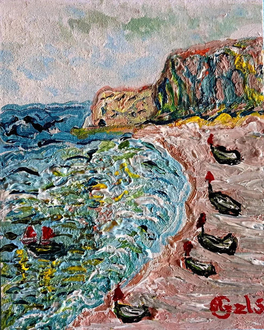 🎨 Kıyıya Dönüş | KGzls İmzalı Orijinal Tablo
