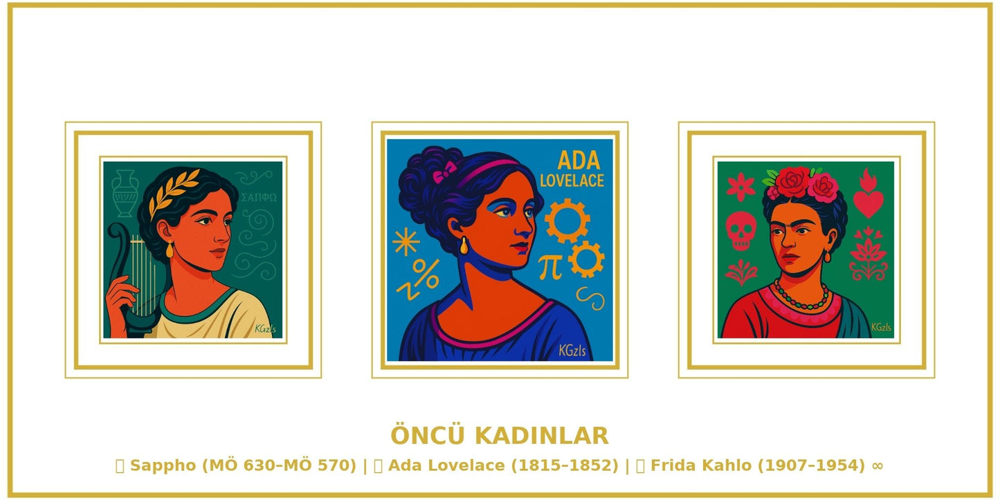 🎨 NeoPop Queens | Tarihten Günümüze 15 Kadın Portresi – Setler