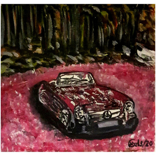 🎨 Mercedes ve Orman | KGzls İmzalı Orijinal Tablo