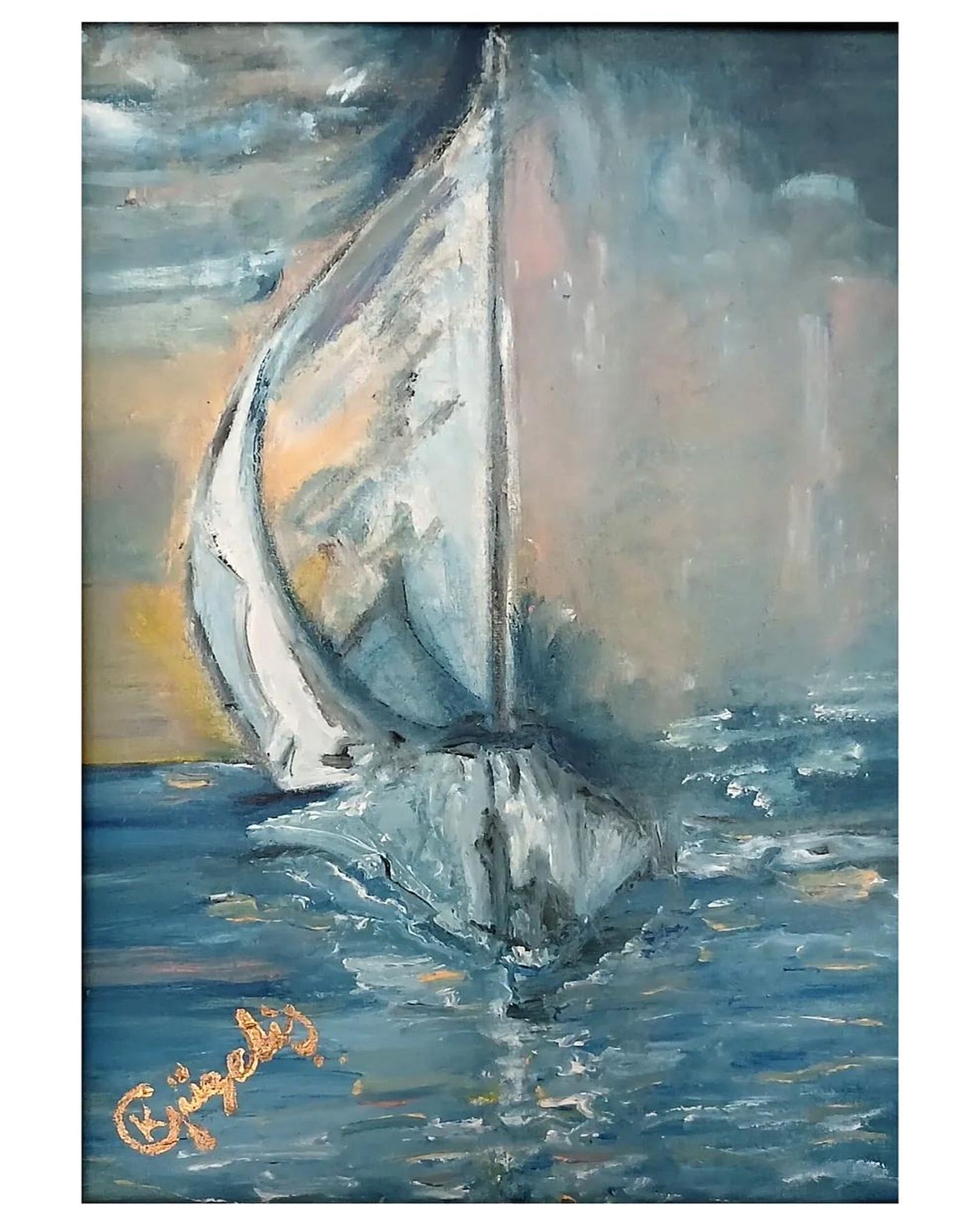 🎨 Sessiz Sefer | KGzls İmzalı Orijinal Tablo