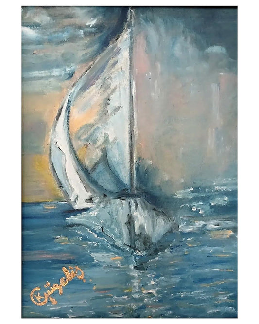 🎨 Sessiz Sefer | KGzls İmzalı Orijinal Tablo