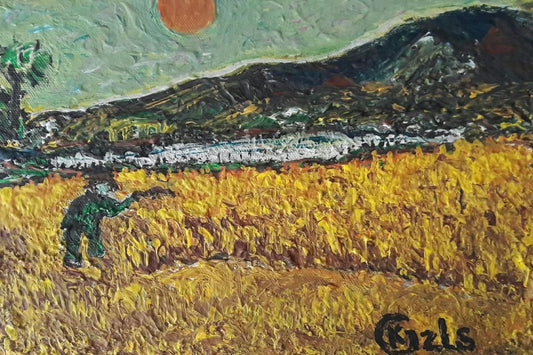 🎨 Tarlada Bir Hasat | KGzls İmzalı Orijinal Tablo