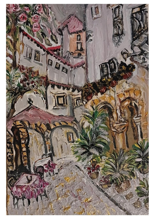 🎨 Venedik’te Bir Cafe | KGzls İmzalı Orijinal Tablo