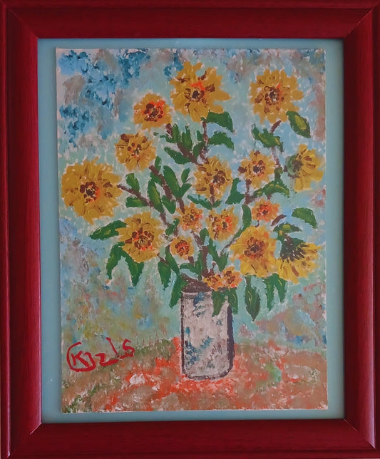 🎨 Ayçiçekler | KGzls İmzalı Orijinal Tablo