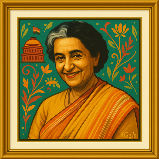 🎨 Indira Gandhi | ✨ Neo Art Queens | 20. Yüzyıl Kadınları