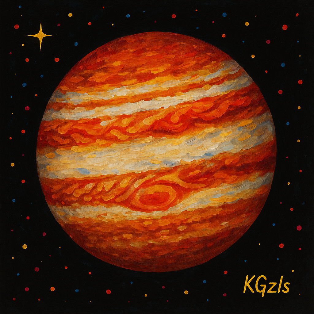 🎨 🌌 Kozmik Gezegenler Üçlüsü – Mars – Venüs – Jüpiter
