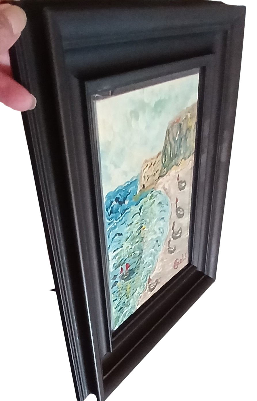 🎨 Kıyıların Sessizliği | KGzls İmzalı Orijinal Tablo |