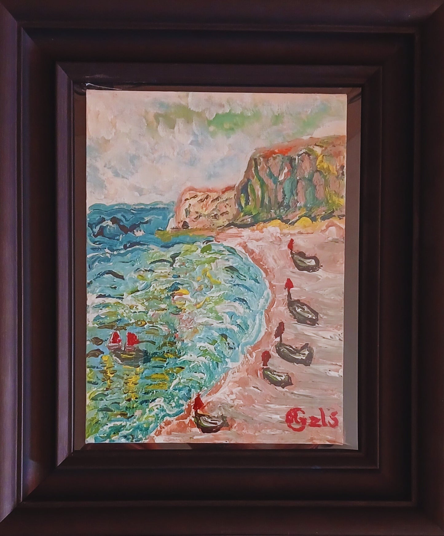 🎨 Kıyıların Sessizliği | KGzls İmzalı Orijinal Tablo |