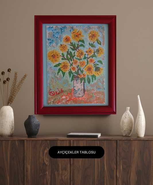🎨 Ayçiçekler | KGzls İmzalı Orijinal Tablo