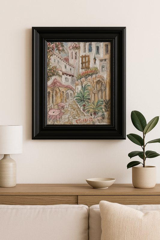 🎨 Venedikte Bir Cafe | KGzls İmzalı Orijinal Tablo