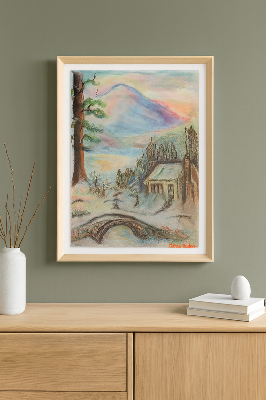 🎨 Mor Dağlar | KGzls İmzalı Orijinal Tablo |