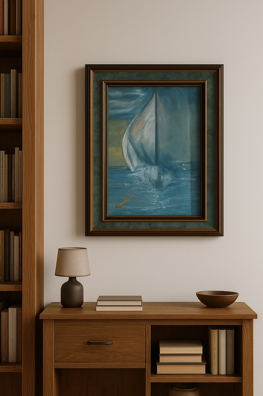 🎨 Sessiz Sefer | KGzls İmzalı Orijinal Tablo