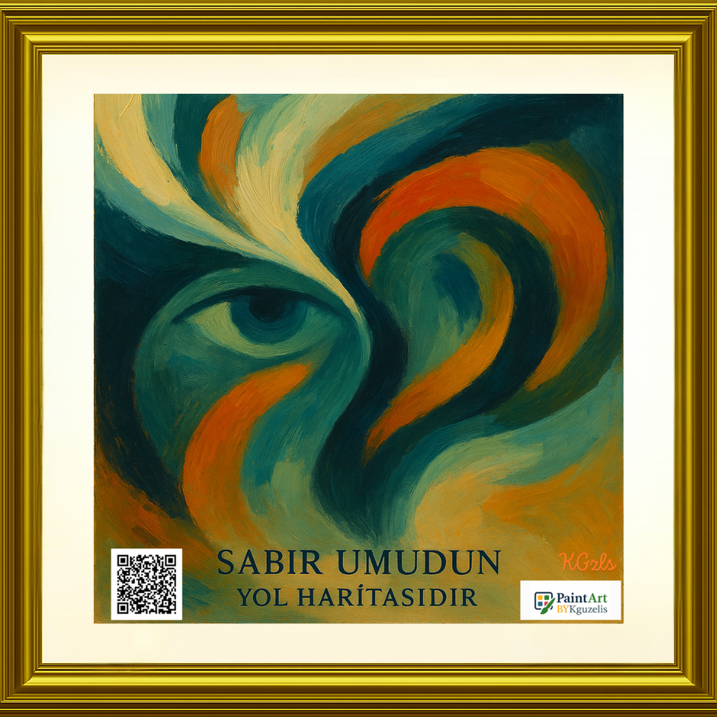 🌿 Sabır Umudun Yol Haritasıdır | Dijital Sanat Eseri (3 Versiyon)