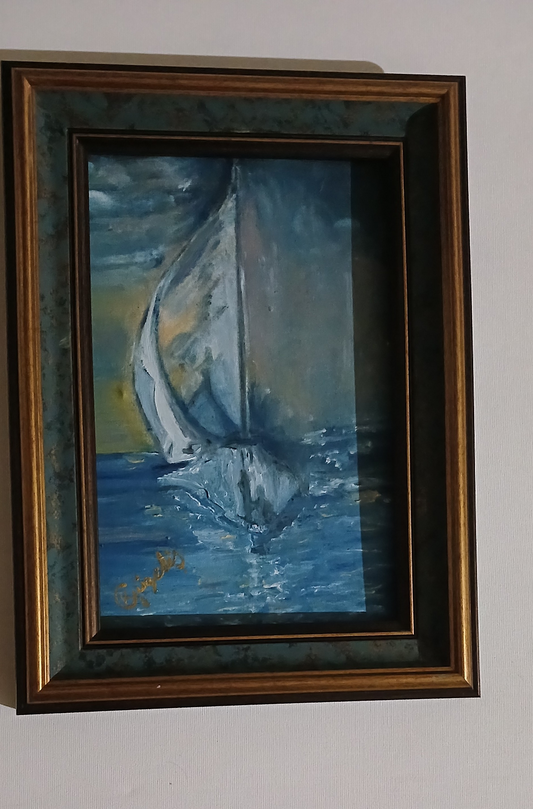 🎨 Sessiz Sefer | KGzls İmzalı Orijinal Tablo