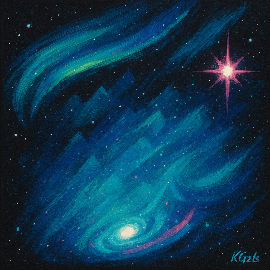 🎨 🌌 Kozmik Yaşam Üçlüsü – Samanyolu – Andromeda – Triangulum